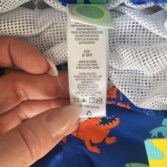 New with Tags! Little Me 6-9 Baby Boy Swim Trunks - Picture 3 of 3